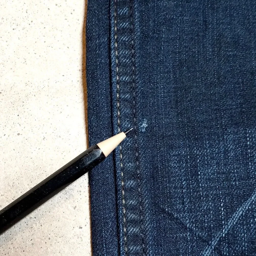 Levi's 511 Skinny Jeans Size 40x32 Slim Fit Y2K Zipper Pocket Denim VTG